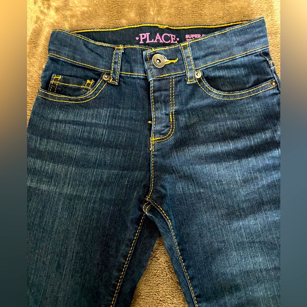 Children’s Place Girl’s Dark Blue Jeans
